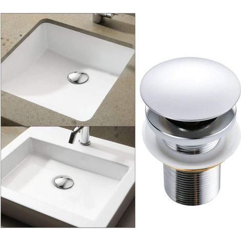 Piletta scarico click clack universale tappo lavabo lavello bidet 59602/86032