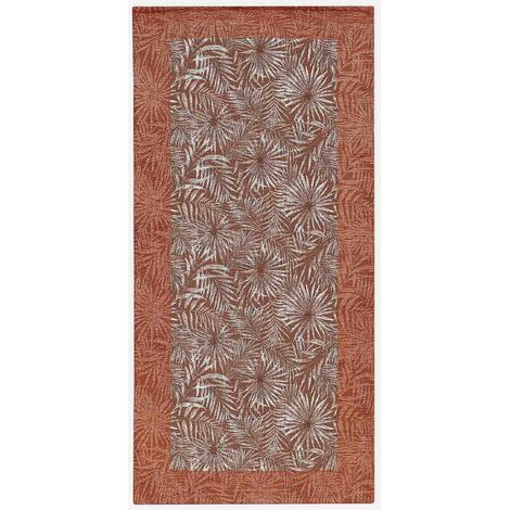 Tappeto passatoia cucina bagno lavabile antiscivolo Malesia Rust