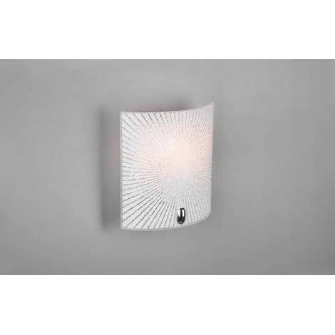 Applique Parete Moderna Vetro Trasparente Elisa 1xE27 Trio Lighting (1/4)