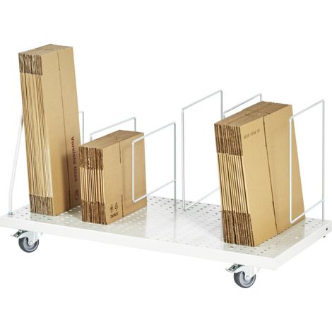 Rau Magazin de cartons, mobile, L1500(1415)xP650xH615mm, RAL7035 (1/2)