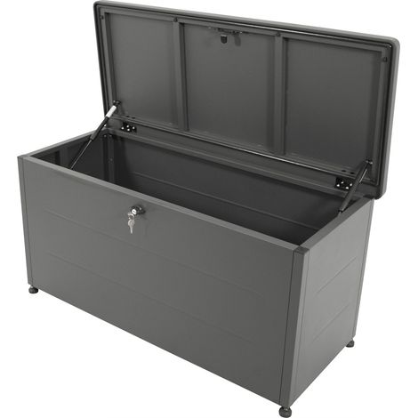 BREMEN: Auflagenbox 115x50x58cm, Stahl anthrazit (1/5)