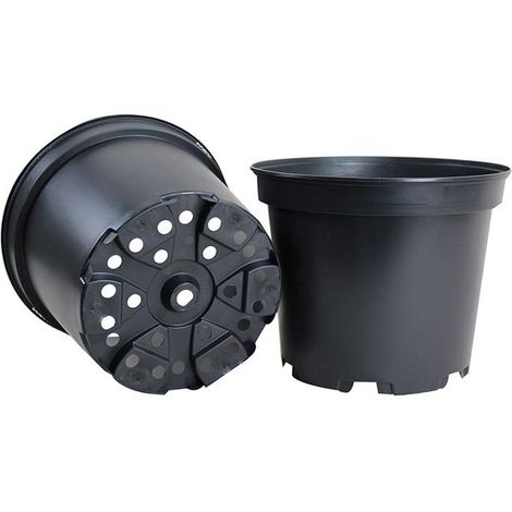 Pot rond 5 litres pour semis (Carton de 84 pièces) - Couleur Noir