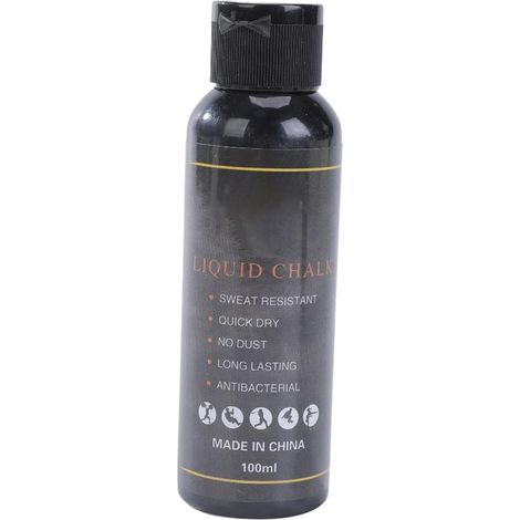 Liquid Gym Chalk Poudre à main de sport - Fluide de craie de renforcement des poignées - pour escalade, haltérophilie, pole danse, fitness, tennis, gymnastique, golf, badminton (1/5)