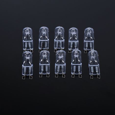 10 ampoules G9 40W JCD halogène verre transparent, ampoule lumineuse 220V, économique et durable, lot de 10 pièces (1/5)