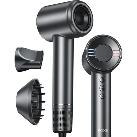 Sèche-cheveux, Séchage Rapide, Technologie Ionique, noir, 220V-240V prise EU (1/2)