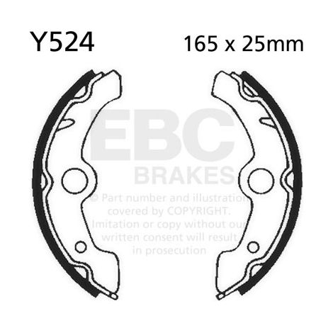 EBC Y524 Bremsbacken (1 Satz)