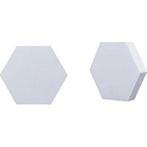 Appliques murales hexagonales avec télécommande, appliques murales hexagonales intelligentes à monter soi-même, panneaux lumineux muraux LED hexagonaux à double commande avec alimentation USB (1/5)