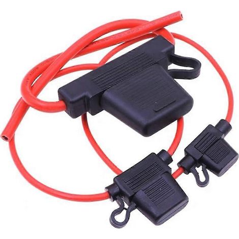 Boîte porte-fusibles miniatures pour voiture (5 pièces), étanche aux projections d'eau, 12 V, 30 A, avec interrupteur de dérivation et prise pour fusibles. (1/4)