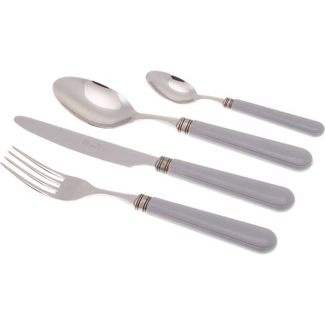 Servizio Set di Posate 24 Pezzi in Acciaio Inox Rivadossi Sandro Mistral Grigio (1/2)