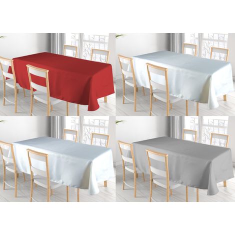 Tovaglia Cucina Soggiorno Antimacchia Idrorepellente In Lurex Tinta Unita, misura140x140cmcoloreCrema-Oro (1/5)
