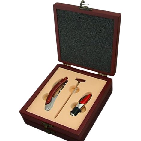 Set regalo per vino: imbuto + termometro + cassetta degli attrezzi Gentelo