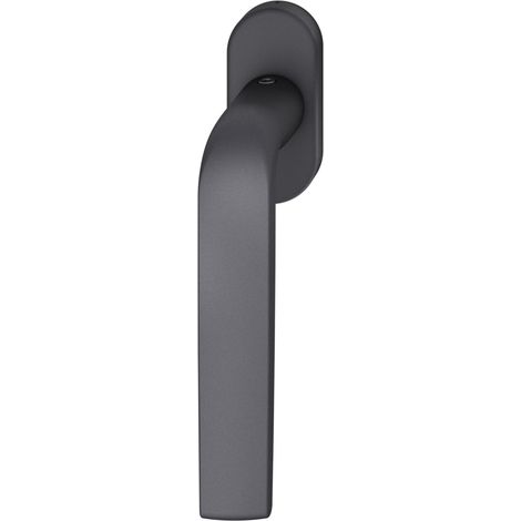 FSB Fenstergriff 341267 - Griff auf ovaler Rosette, Aluminium schwarz matt (1/3)
