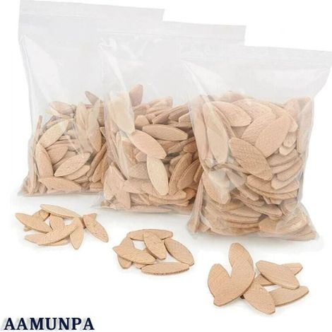 Lamelles d'assemblage taille 20, paquet de 100 pièces, Lamello, Chevilles plates en bois de hêtre de haute qualité pour les menuisiers et les projets de bricolage,pour fraiseuse bois/fraiseuse lamelle (1/5)