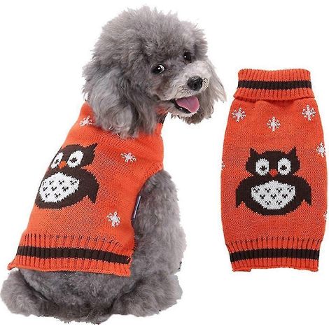 Ropa de invierno abrigada para mascotas, Halloween, búho, perro (1/5)