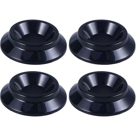 4er-Pack Klavierrollen-Untersetzer für Klaviere, stabil, rutschfest und geräuschdämpfend (Schwarz)-4pcs-Black (1/3)