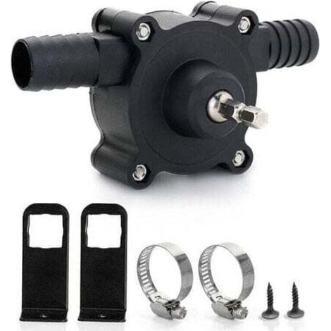Pompe de perceuse électrique, pompe à eau mini pompe de perceuse électrique à main pompe auto-amorçante portable pompe de perceuse ménage petite pompe à eau pour la maison jardin, 6. 35Mm (1/4)