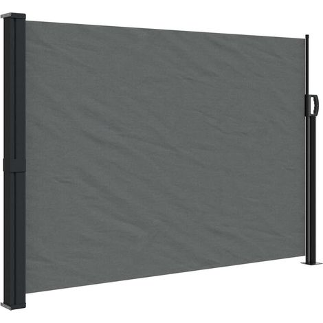 Retractable Side Awning Anthracite 140x600 cm vidaXL