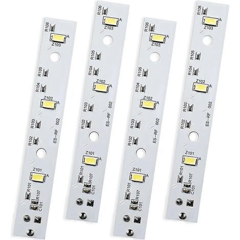 Carte d'éclairage LED pour réfrigérateur WR55X26671, remplacement pour les modèles GE PS11767930 et AP6035586, carte d'éclairage LED de remplacement (4 pièces) (1/5)