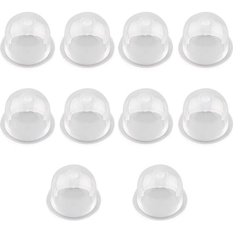 royaluxe -10 Pcs Pompe d'Amorçage Pompe Ampoule, Carburateur Remplacer, Tondeuse à La Tronçonneuse Pompe à Essence Carburateur Pompe Universelle en Plastique Poire Piston Accessoires, (1/5)