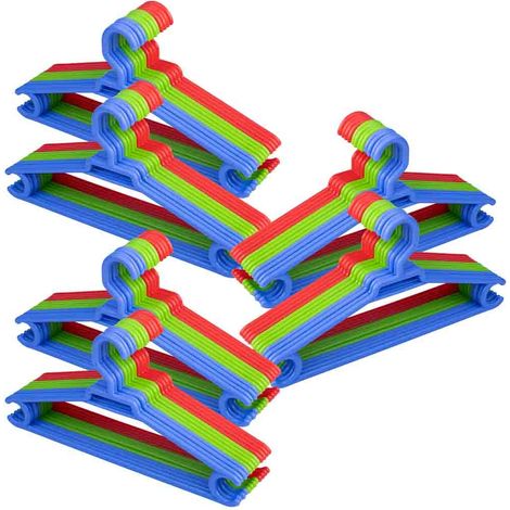 Super percha de plastico multi color pack de 72 uds 42x0,80x21h cm (1/5)