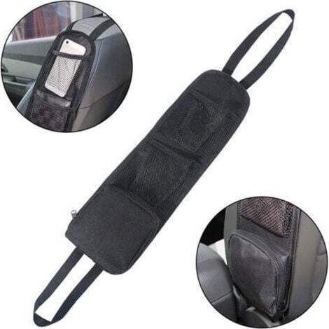 Organisateur Latéral de Siège, Sac de Rangement, Support de Téléphone, Poche en Filet pour Tous les Sièges d'auto de Passager Avant pour Voitures, Camions