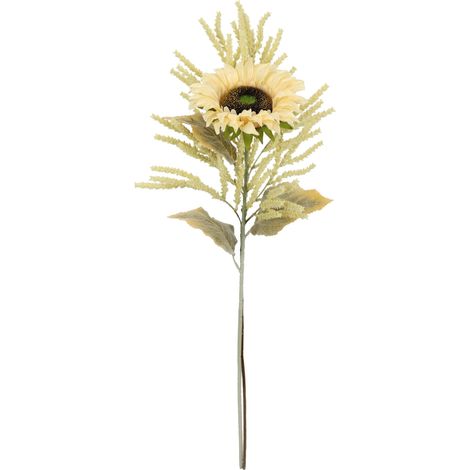 Lot de 2 Fleurs de Tournesol artificielles Astilbe - 80 cm - en Soie - Fleurs artificielles - pour Vase - Branche Unique d'automne - Décoration d'automne (1/3)
