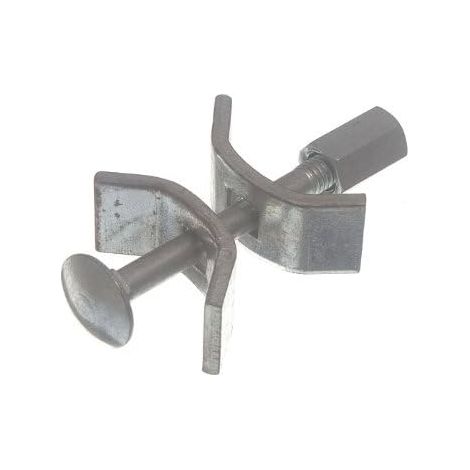 Lot de 2 boulons de connexion pour plan de travail de cuisine avec pinces papillon de 65 mm (1/2)