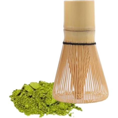 Ahlsen nsemble Premium Matcha-Grüntee-Schneebesen, natürliches Bambus-Matcha-Pulver-Herstellungswerkzeug für Teezeremonie-Trinken (1/5)