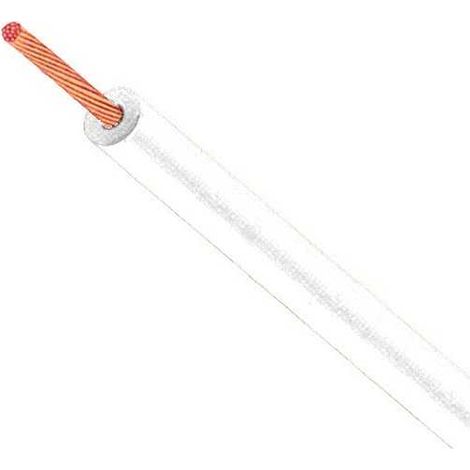 Câble Fil Unipolaire FLRY-B ISO 6722 Classe B Sec. 1,00 Blanc