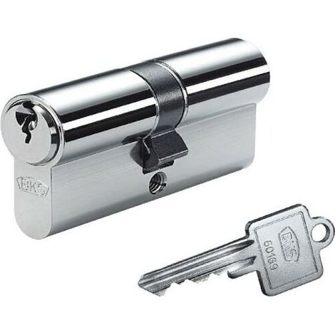BKS cylindre double profilé PZ 8812 45/60mm NuG avec fonction clé des deux côtés 3 clés différentes - B 8812 0050