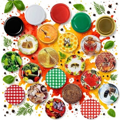 150 tapas FI 82 para frascos de colores