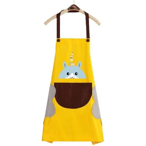 Tablier De Cuisine - Coton Polyester - Réglable Avec Poche Avant - Pour Cuisine Barbecue Artisanat - 1 Pièce