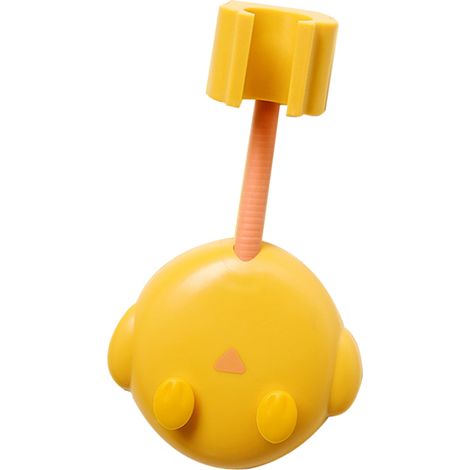 Support de pomme de douche réglable porte‐tête de douche multifonction mural en HIPS jaune (1/3)
