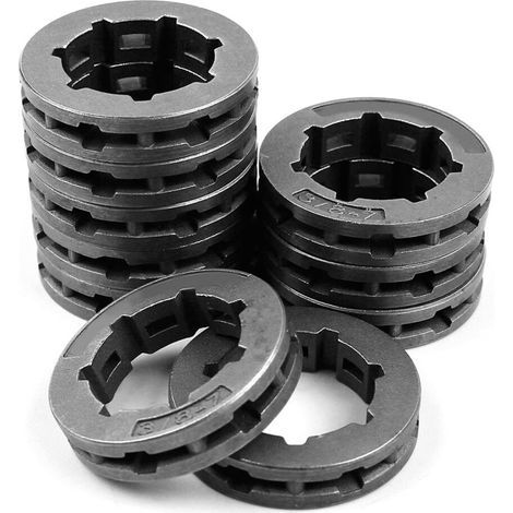 Convient aux paquets de 10 pignons de 3/8 pouces à 7 dents de 22 mm, compatibles avec les tronçonneuses des modèles 266, 268, 272, 280, 285, 288, 355, 362, 372XP, 380 et 385XP. (1/5)
