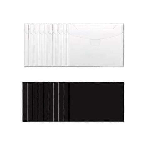 20-teiliges Set mit Aufbewahrungsbeuteln für Stempel und Stanzformen sowie magnetischen Gummifolien, ideal zum Aufbewahren von Stanzformen und für DIY-Scrapbooking.