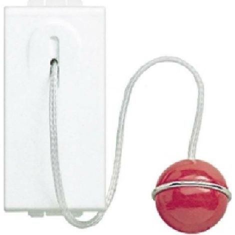 BTICINO N4033 - Pulsante A Tirante 1 Polo No 10 V 230 V A.C. - Bianco - LivingLight