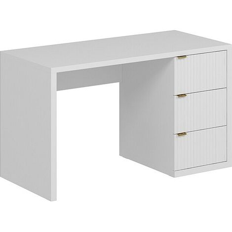 Bureau avec 3 tiroirs - Blanc - MABELI de Pascal Morabito (1/4)