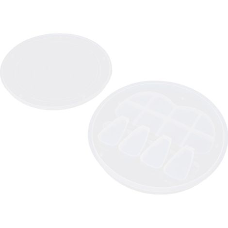 Moule Rond pour Planche à Découper DIY, Silicone Résistant à la Déchirure, Réutilisable, Démoulage Facile, pour Artisanat et Créations (1/5)