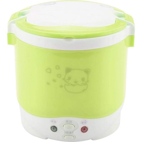 Cuiseur à Riz électrique 12V 100W 1.3 L Portable Cuiseur à Riz Cuiseur à Vapeur pour Voiture pour la Cuisson des Ragoûts de Riz de Soupe (1/5)