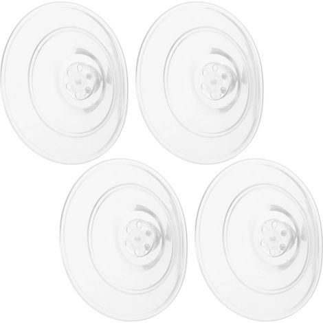 Lot de 4 Ventouses à Vis Transparentes en Pvc avec Écrou M8, Installation Facile, Fixation Rapide, pour Carrelage et Miroirs la Cuisine et Espaces de Vie (1/5)