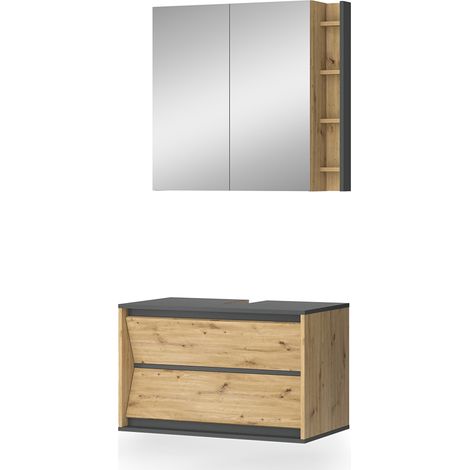 Conjunto de muebles de baño Edelin, Artesano, 2 partes, Vicco (1/5)