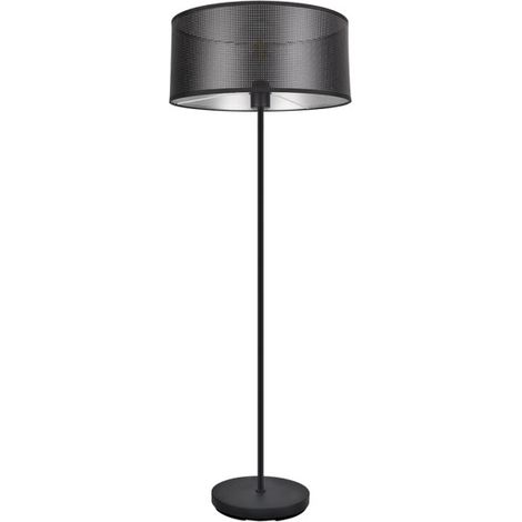 Fußsalon Anastasia 1xe27 Schwarz/Schwarz-Silber 159x40x40 cm (1/2)