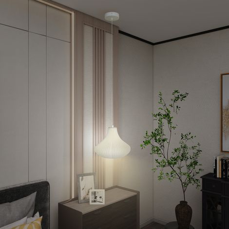 Lámpara de Techo LED Moderna Ø20,5x17,5 cm con Pantalla de Impresión 3D Luz Cálida de 3000K para Salón Dormitorio Cocina (1/5)