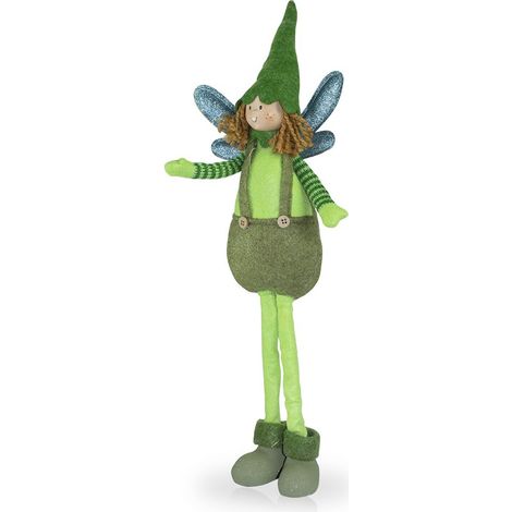 Art. 234047 Hada de tela para decoración de pascua altura 50 cm  Color: Verde