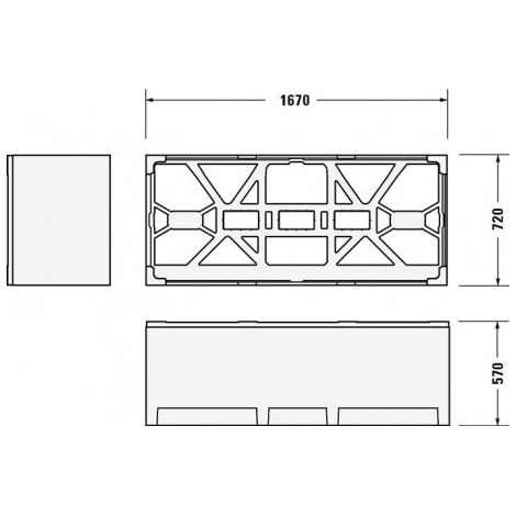 Duravit Vero Support de baignoire d'air Duravit 700412 - 792415000000000
