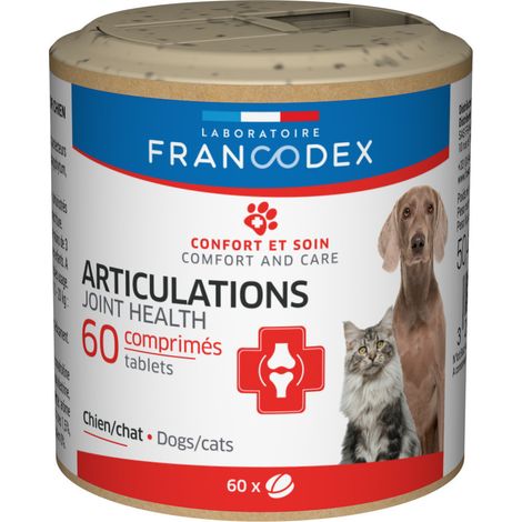 Articulations Pour chiens et chats, boîte de 60 comprimés. - Francodex