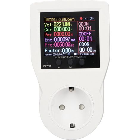 Prise intelligente WiFi 16A 3680W max, monitoring temps réel, prise connectée compteur d'énergie AC85-265V, fiche UE. (1/5)