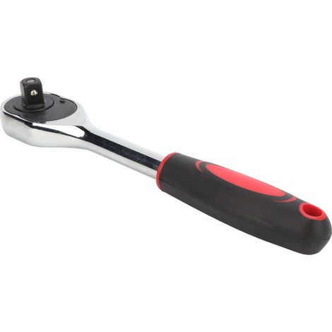 Clé à cliquet 1/2 pouce, 24 dents, clé à douille, outil pour réparations d'électricien, rouge/noir (1/5)
