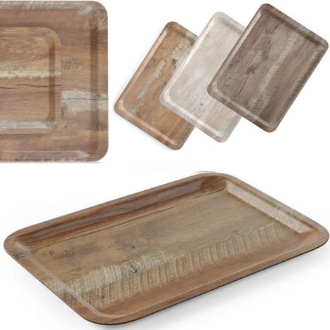 Vassoio da portata in legno laminato 430 x 330 mm - Hendi 508879 (1/5)