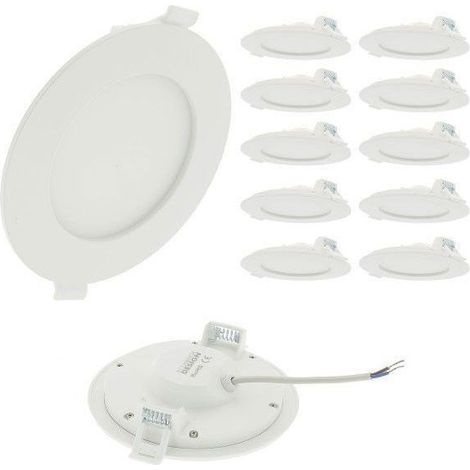 Lot de 10 Spots LED encastrable 11W Eq 80W extra plat Température de Couleur: CCT (1/3)